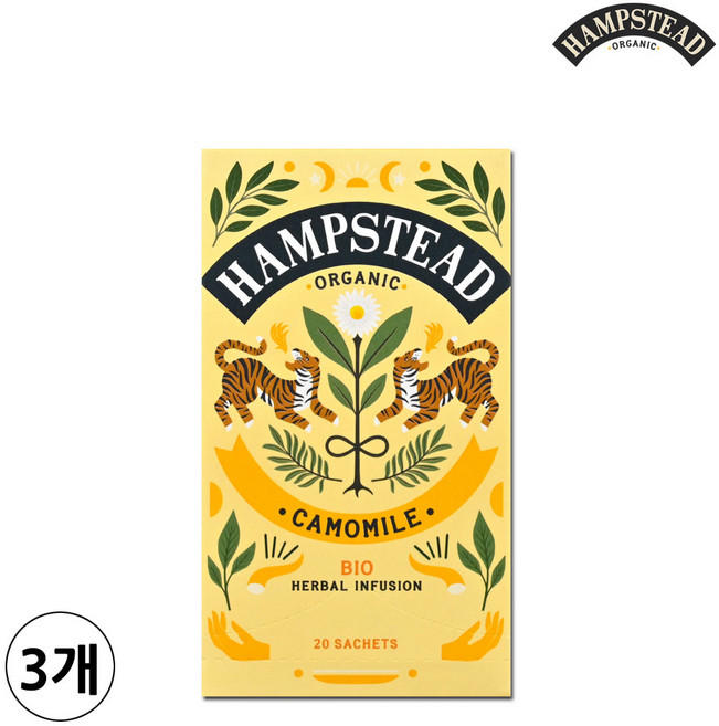 햄스테드 카모마일, 1.25g, 20개입, 3개