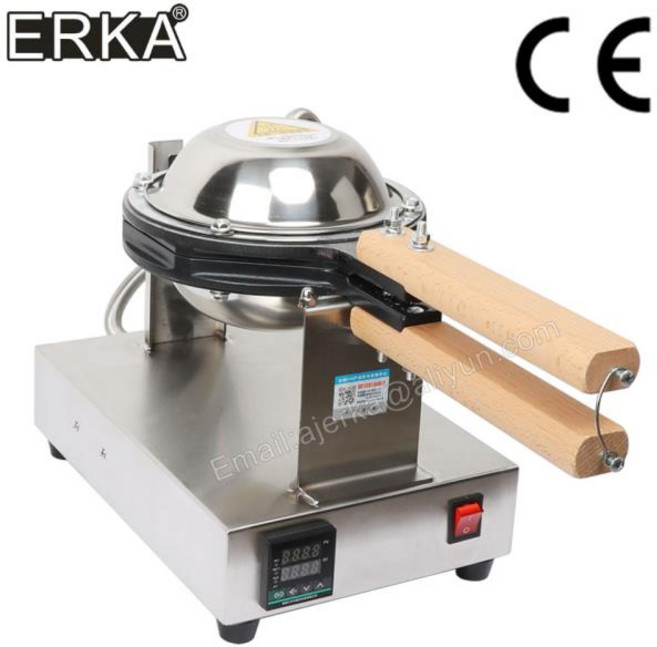 DZHKC HK-2008A 홍콩 버블 에그 와플 메이커 직접 전기 논스틱 하트 모양 퍼프 케이크 오븐, 03 220V UK Plug (8)