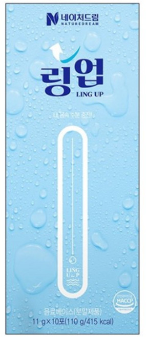 수분충전 링업 11g x 10포, 1박스, 110g