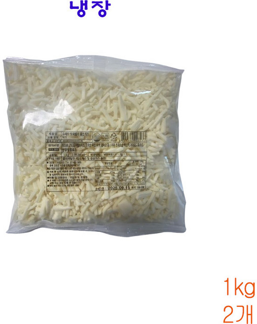 킹스코 슈레드 모짜렐라 골든치즈 1kg 냉장 수량선택, 2개