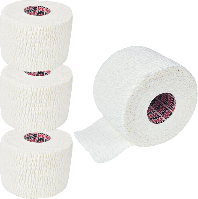 [2+1 구성] 샤카 훅그립 크로스핏 테이프 역도 테이프 5cm x 6.9M, [2+1] 스모크 화이트 / 5cmx6.9m, 1개