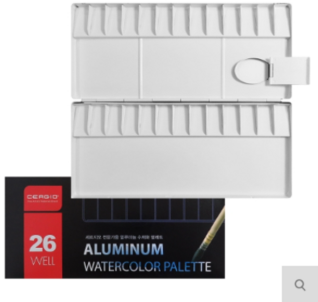 동아측기 [세르지오] 수채 팔레트/ 철 팔레트 20칸 26칸 30칸 [옵션선택], 26