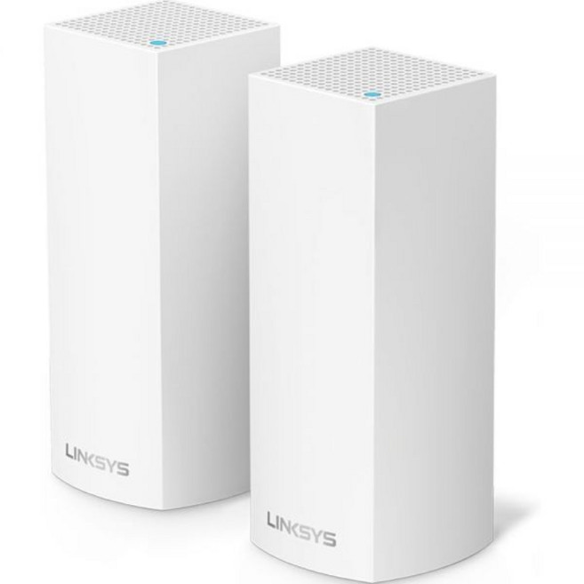 Linksys 지능형 메시 WiFi 라우터 시스템 개발 AC2200 트라이밴드 풀 스피드 커버리지 네트워크 가정용 컴퓨터 인터넷 무선 라우터2팩 갱신