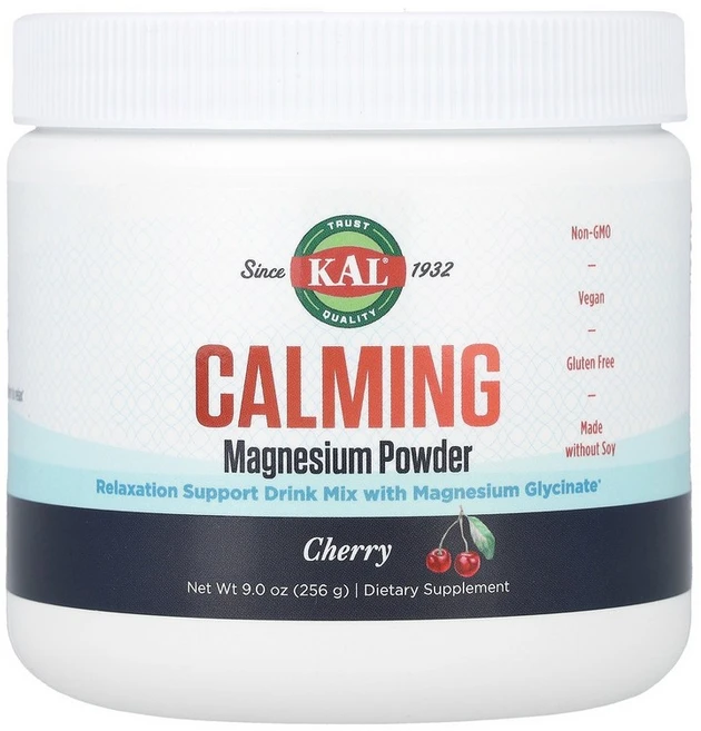 KAL Calming Magnesium Powder Cherry 9 oz (256 g), 255 g, 256g, 1개 - 쿠팡