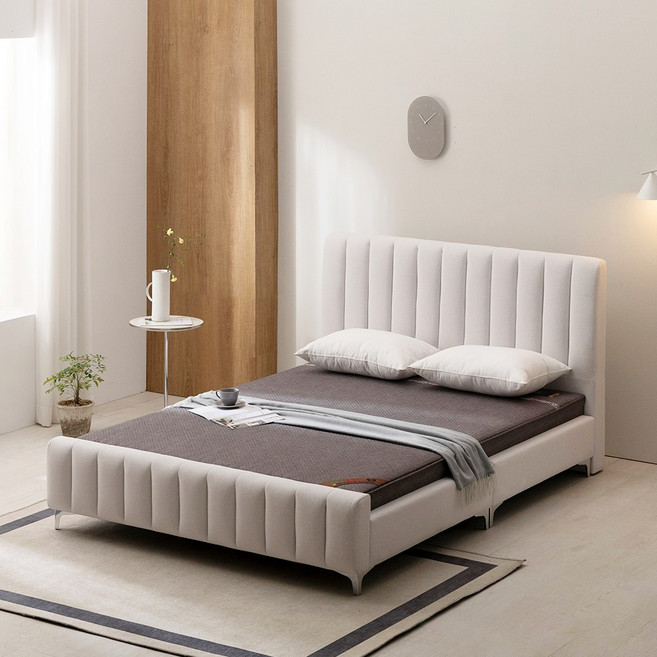 세계로가구 아이비 조야 아쿠아텍스 패브릭 참숯 황토흙침대 황토볼보료 원목프레임 옥돌침대 SS/Q 효도선물, 15T 고품격 춘천옥 보료, 블루그린