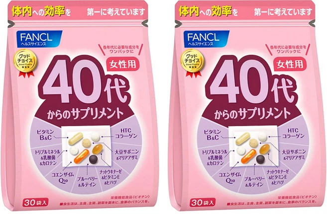 판클 40대 서플리먼트 여성용 64.4g, 2개 - 쿠팡