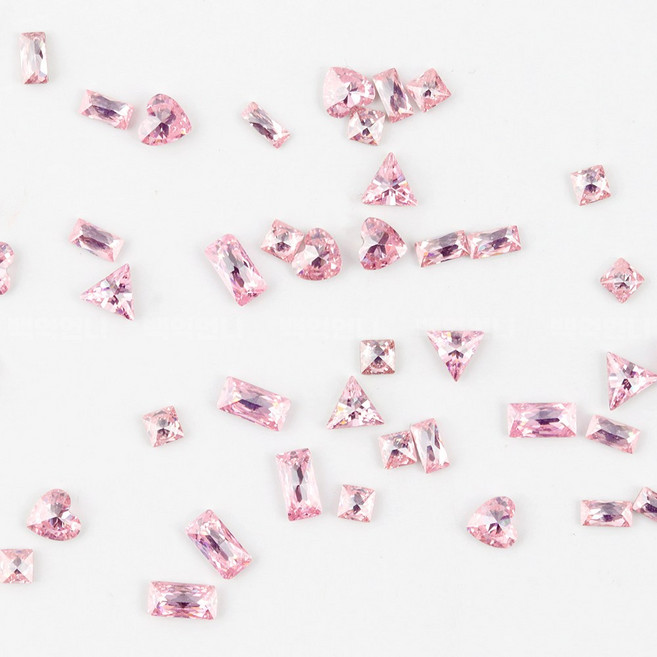 백억언니 초미니 네일 믹스 스톤 파츠 1봉, 1개, 핑크 (S168)