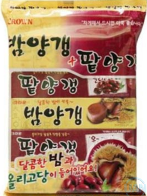 크라운 밤양갱 + 팥양갱, 500g, 10개