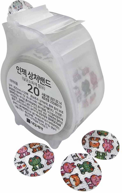 캐릭터Color 주사밴드 인젝상처밴드 100매입, 1개, 100개입