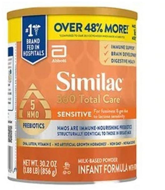 씨밀락 360 토탈 케어 센서티브 인펀트 포뮬러 5 HMO 프리바이오틱 유아 분유 856g, 1개