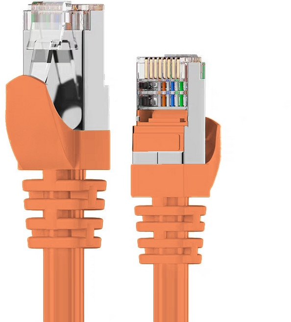Cat.6A 高速網路線 RJ45 電競網路線 LG135, 橘,10m, 1個, 10m