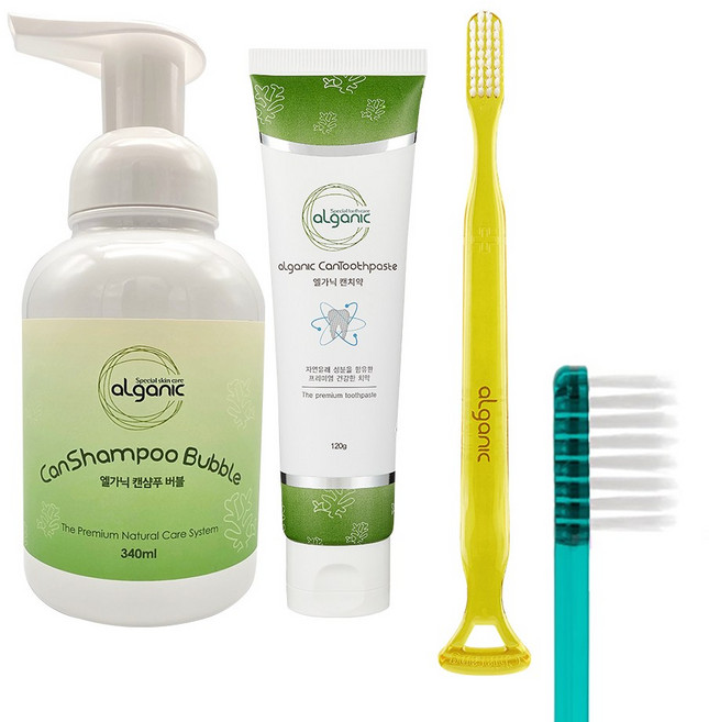 엘가닉 (캔샴푸버블+캔치약+캔칫솔) - 암환자 병문안 선물용, 캔칫솔(일반), 쇼핑백 X, 1개