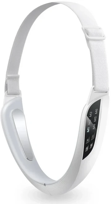 전기 V 페이스 리프팅 뷰티 장치 6 가지 모드 8 레벨 EMS 미세 전류 퍼밍 페이셜 마사지 이중 턱 제거 스킨, 01 white