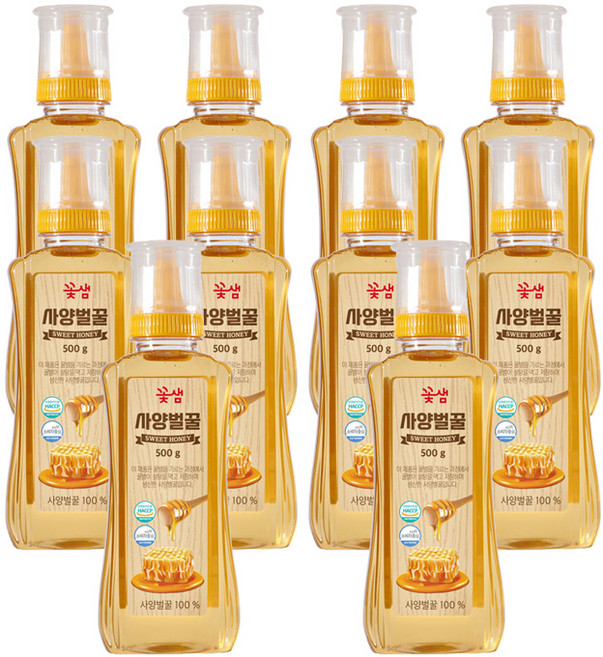 꽃샘 100%국내산 사양벌꿀, 500g, 10개