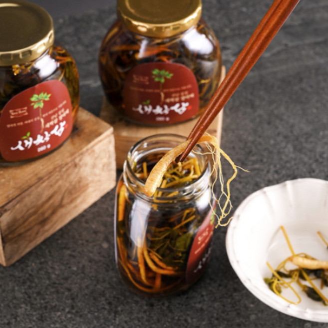 장성 국내산 명품먹거리 새싹삼장아찌 260g, 1개