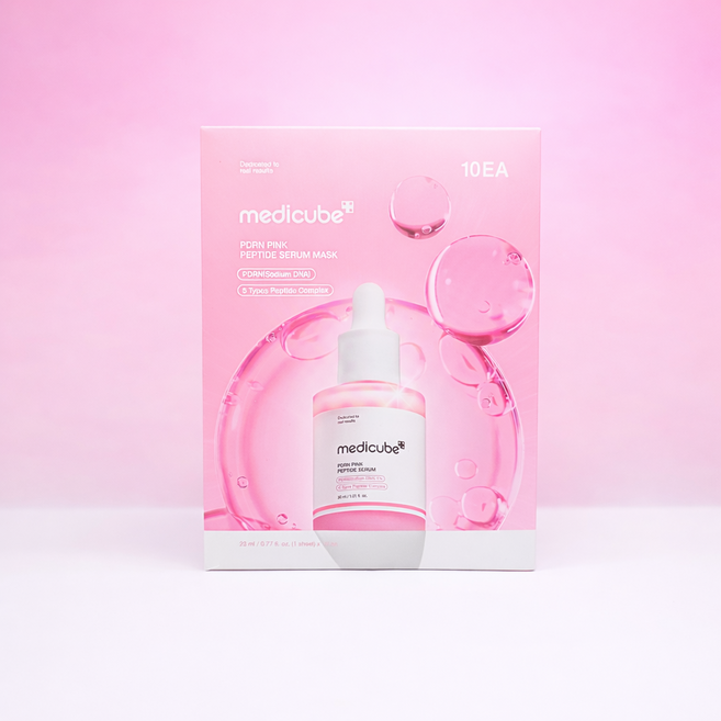 메디큐브 PDRN 핑크 펩타이드 앰플 마스크 10매/1박스