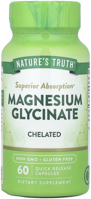 Nature's Truth 글리신마그네슘 킬레이트화 빠른 방출 캡슐 60정(캡슐당 100mg), NaturesTruth글리신마그네슘킬레이트화빠른방출캡슐, 1개 - 쿠팡