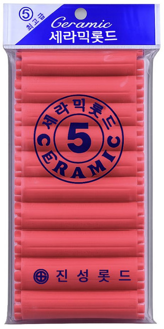 오라이브 진성 셀프파마 세라믹 헤어 롯드 5호, 1개, 빨강