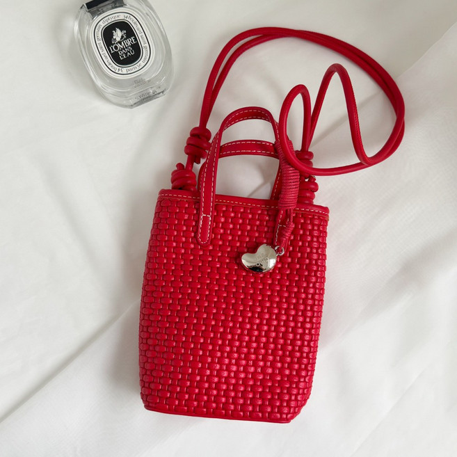 에브리테일 위빙 미니 크로스백 팬던트 포함