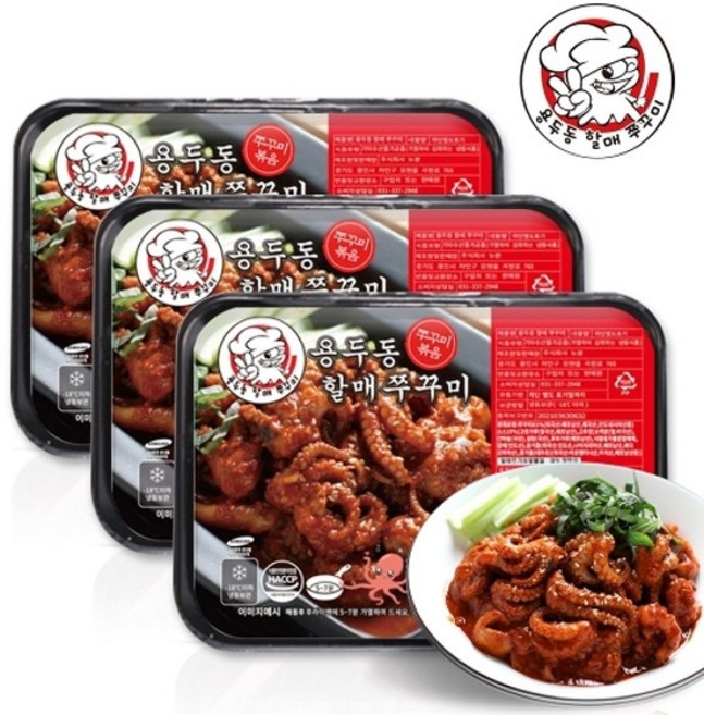 용두동할매쭈꾸미 용두동 할매 쭈꾸미 300g x 3개
