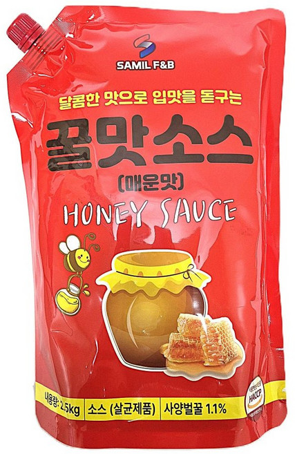 삼일 꿀맛 닭강정소스(매운맛) 2.5kg, 1개