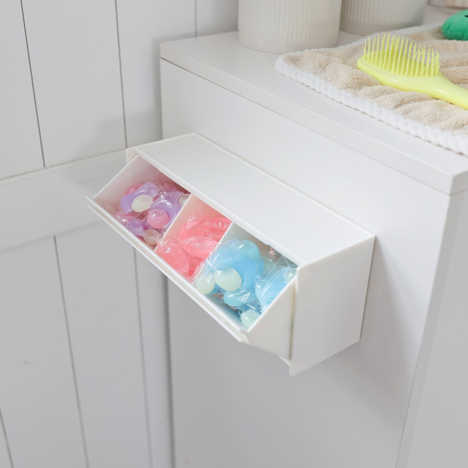 케이트가든 칸막이 캡슐세제 보관함 자석 부착 선반, 1개, 자석 타입