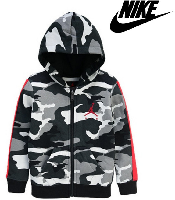 정품 나이키 조던 키즈 풀집업 기모 후드 집업 티셔츠 FL카모