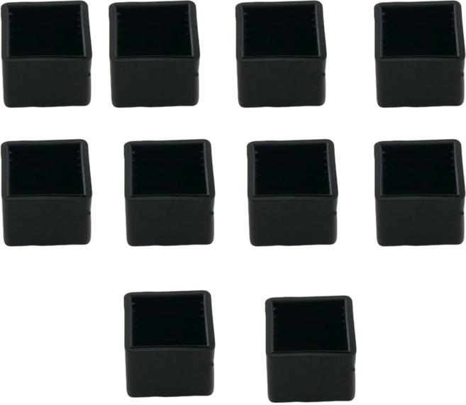 코리아마켓 층간소음 방지 의자 사각 고무발 가구 발캡, 10개, 단일
