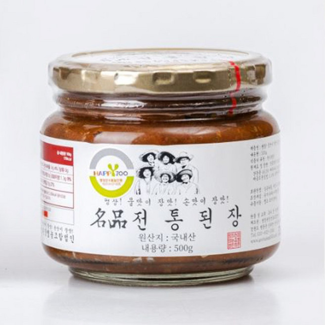 황태머금 국산콩 전통 재래식 된장, 500g, 1개
