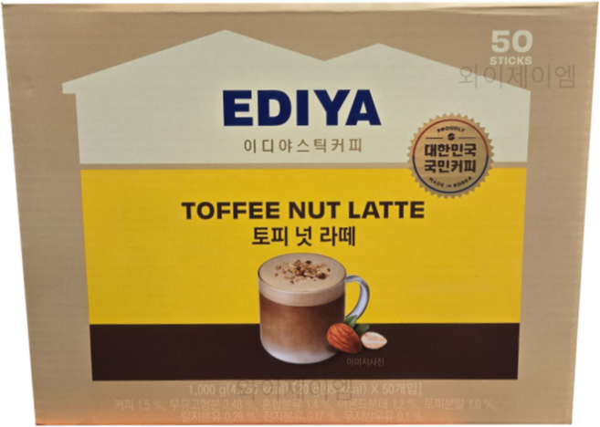 이디야 비니스트 토피넛라떼, 20g, 50개입, 1개