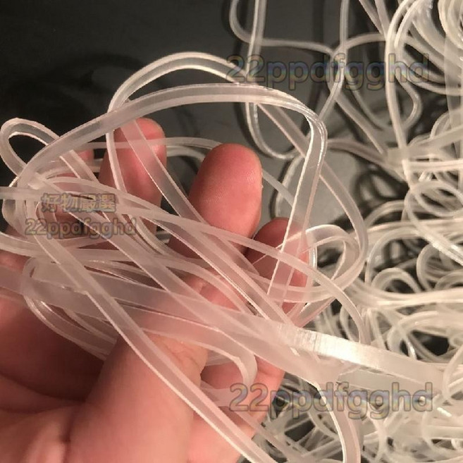 高彈力透明矽膠橡皮筋 耐老化橡皮圈, 加寬大號直徑6.5CM寬度0.4,0.5公斤價500克, 1個