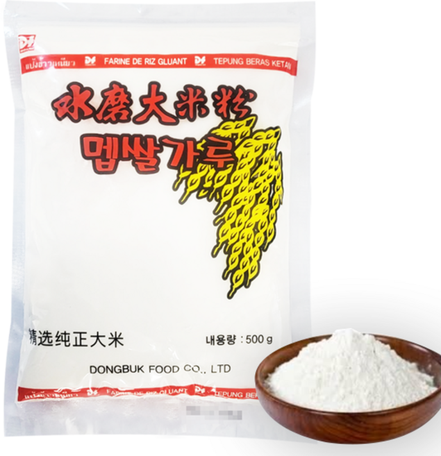 홍홍 중국식품 멥쌀가루 멥쌀가루 맵쌀가루 동북 쌀100% 중국산, 500g, 1개