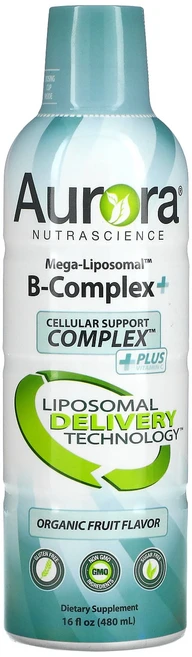 Aurora Nutrascience 메가 리포소말 B-컴플렉스 플러스 과일 480ml, 1병 - 쿠팡
