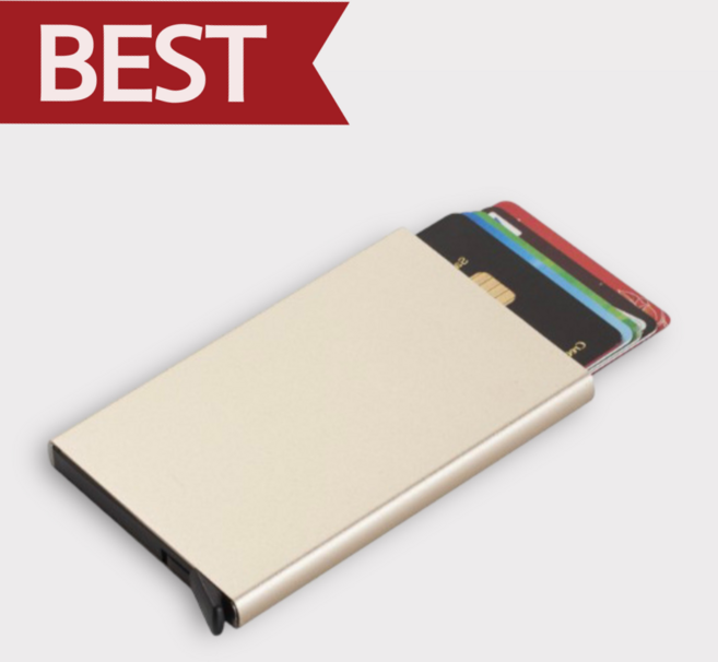 퀸시아 남성 카드지갑 아코디언 명함 지갑 케이스 카드홀더