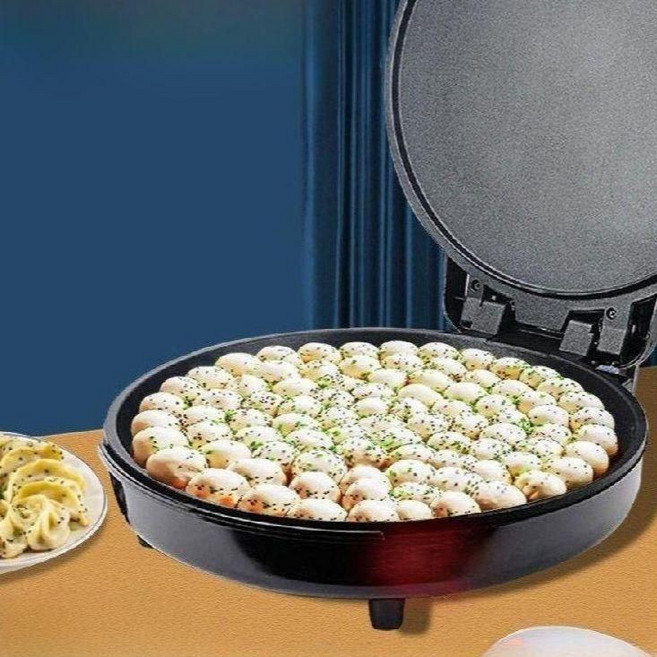 누룽지 제조기 기계 호떡 오징어 업소용 가정용 만능 메이커 간식 와플 간식메이커 전기 에그, E. 40cm 대형 블랙 두꺼운 버전