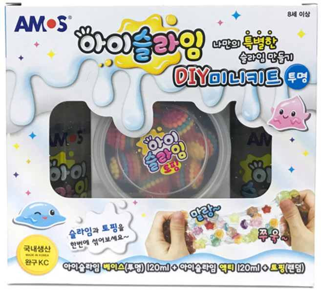 아모스 아이슬라임 DIY 미니키트 (투명), 1개