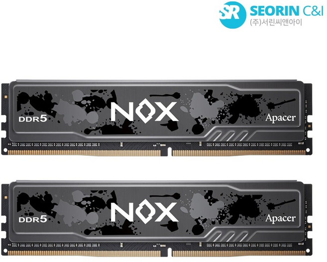 [서린공식] Apacer DDR5-6000 CL38 NOX 블랙 패키지 (32GB(16Gx2))