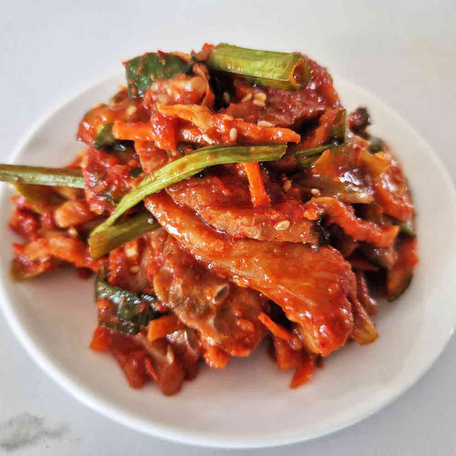 남도의맛 국내산 홍어로 만든 목포 홍어무침 홍어회무침 탁주 막걸리 홍어삼합, 목포홍어회무침, 1kg