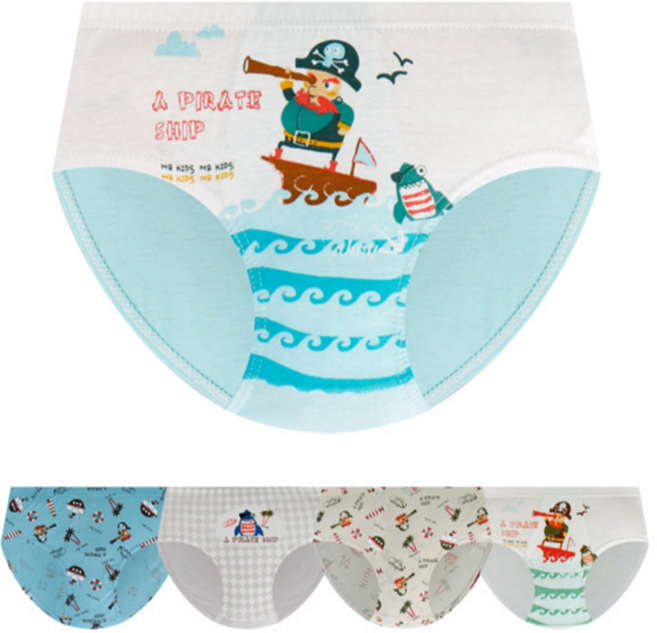 엠알키즈 행복한쇼핑몰 남아용 캐리비안 삼각팬티 5종 세트
