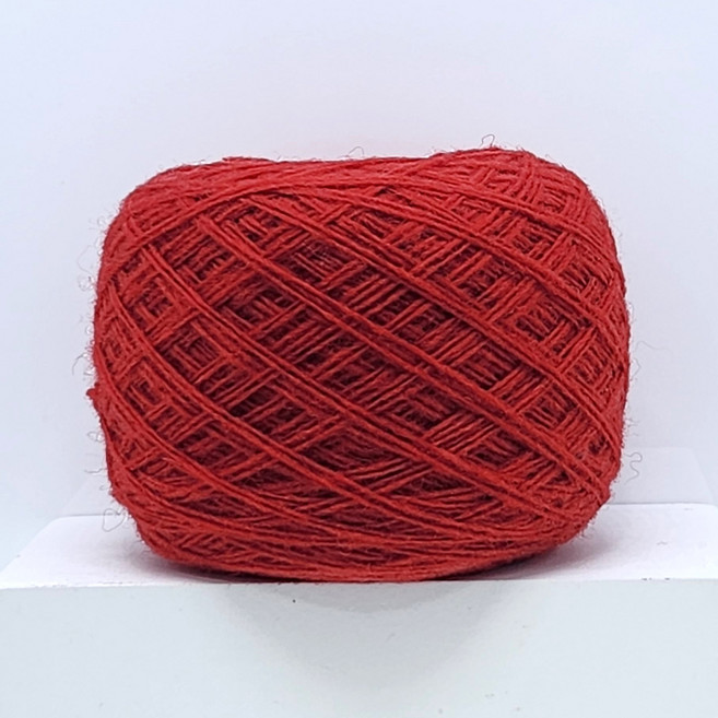 [뜨개실] 50g 램스울 6합 - 의류 블랭킷 소품 털실, 22 빨강, 1개