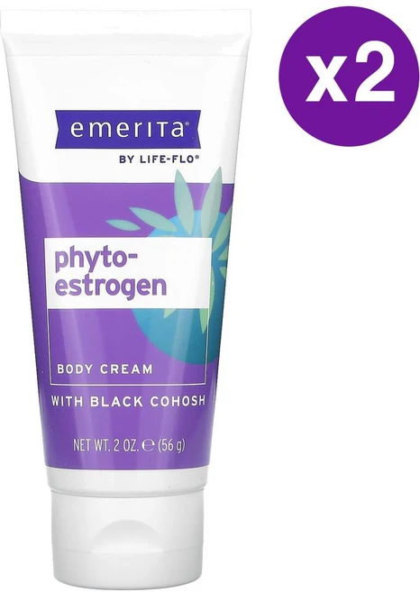 에메리타 바이 라이프플로 식물성 피토에스트로겐 바디 크림 56g 2개 Emerita by Life Flo Phytoestrogen Body Cream - 쿠팡