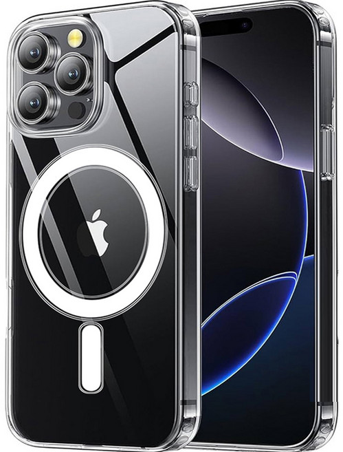 아이엔조이 아이폰 갤럭시 S 초강력 젤리 하드 투명 마그네틱 맥세이프 휴대폰 케이스 INJ-MSC01