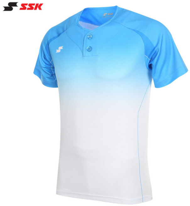 SSK 사사키 승화 단추형 하계티 1801 Sky Blue 반팔티셔츠