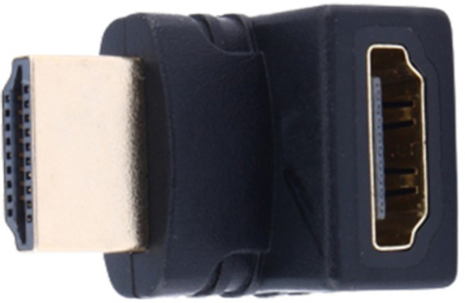 네츄럴파크 젠더/컨버터/케이블 HDMI DP MINI DVI VGA 영상 변환 정리 연장 해상도 화질 상향 듀얼, 12. 90도 상향 HDMI 젠더, 1개