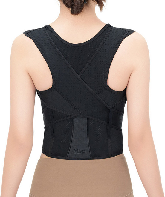 駝背矯正帶輕薄成人款 開肩矯正帶升級 開肩直背矯正帶防駝背, 1個, 黑色