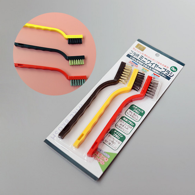 엘체 철솔 찌든때 제거 브러쉬, 3개, 색상혼합