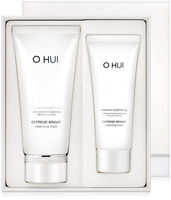 오휘 오휘 익스트림 폼클렌징 브라이트 클렌징 폼 기획세트 저자극 화이트닝 얼굴 각질제거 세안제, 1세트
