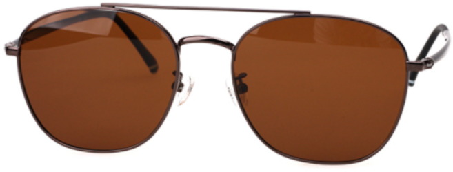 국산 초경량 편광 선글라스 밀러 낚시 골프 등산 운전 도시어부 라이방 남성, 사각형, 브라운, 1개