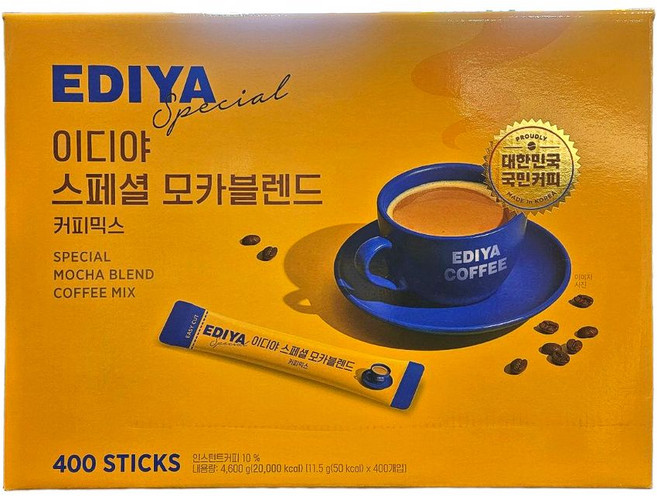 이디야 스페셜 모카블렌드 커피믹스, 11.5g, 400개입, 1개
