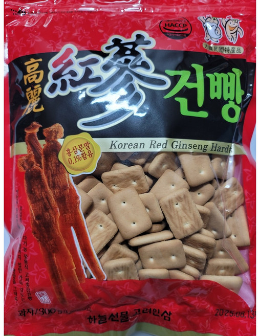 고려홍삼 건빵 하늘선물 고려인삼 과자, 300g, 6개